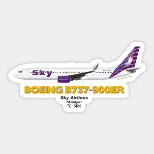 Boeing B737-900ER - Sky Airlines "Alanya" Sticker